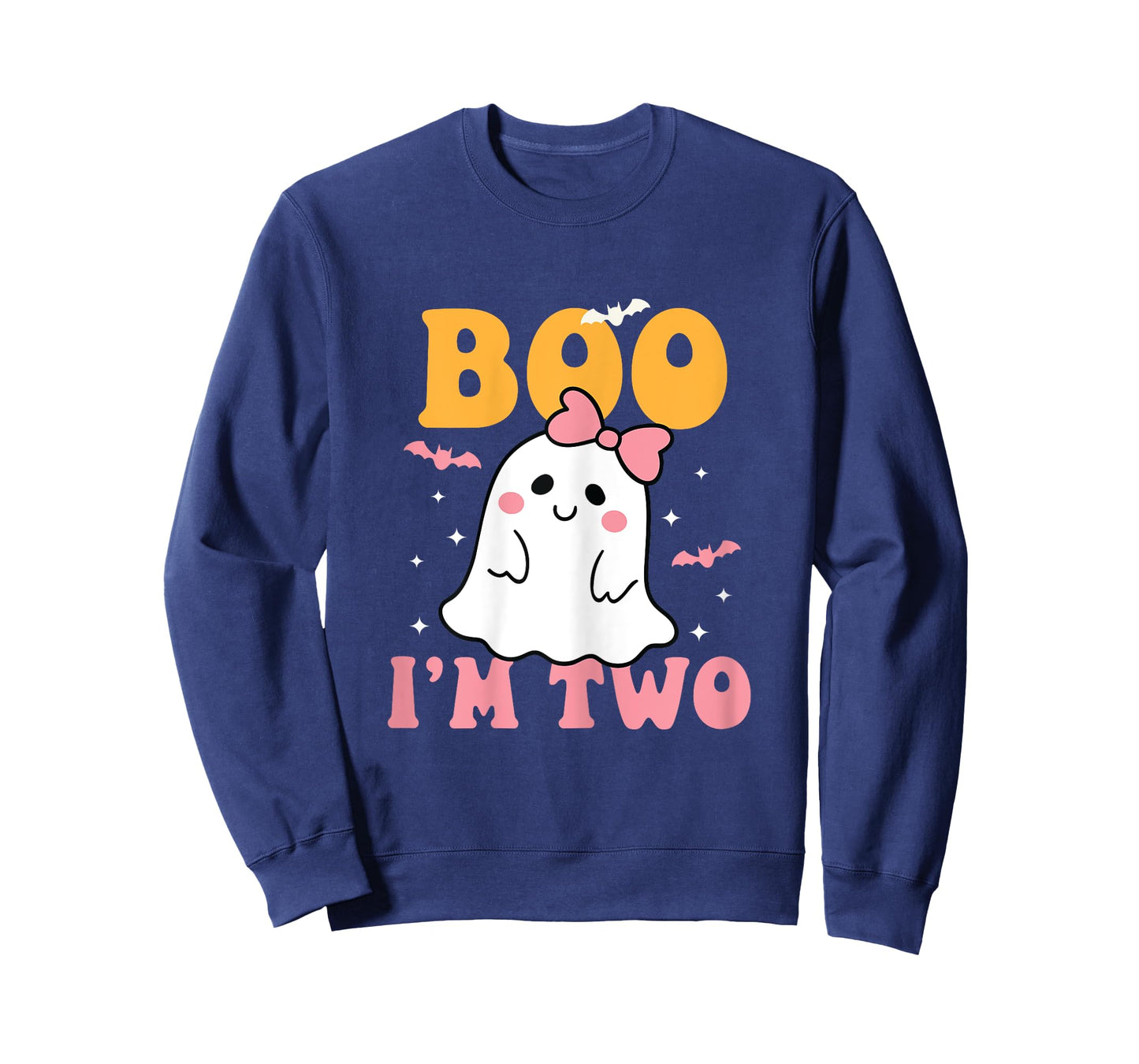 Boo I'm Two Cute Birthday Ghost Halloween 2 Years Old Girl T-Shirt
