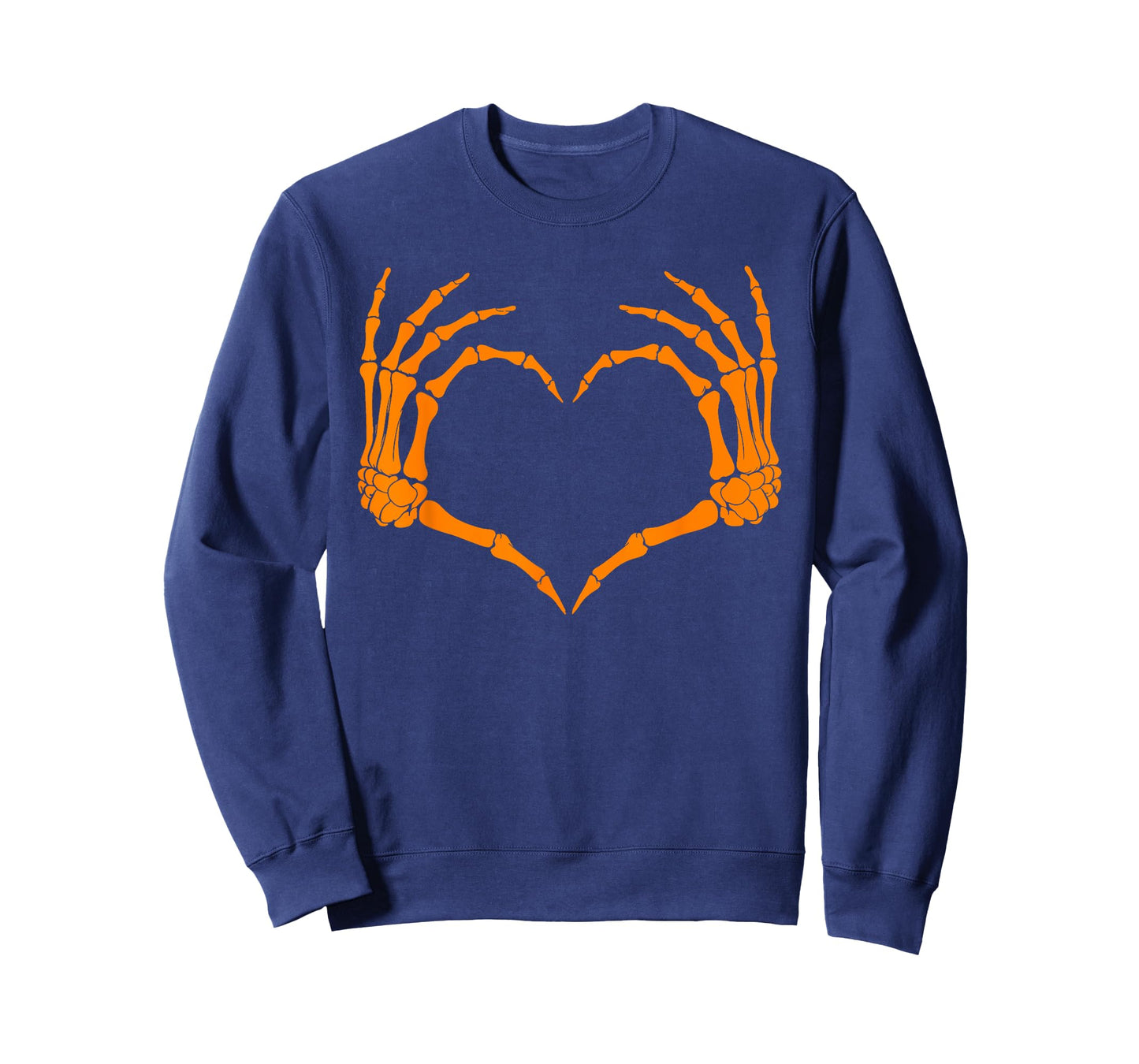 Skeleton Heart Hand Sign Family Women Girl Halloween Costume T-Shirt
