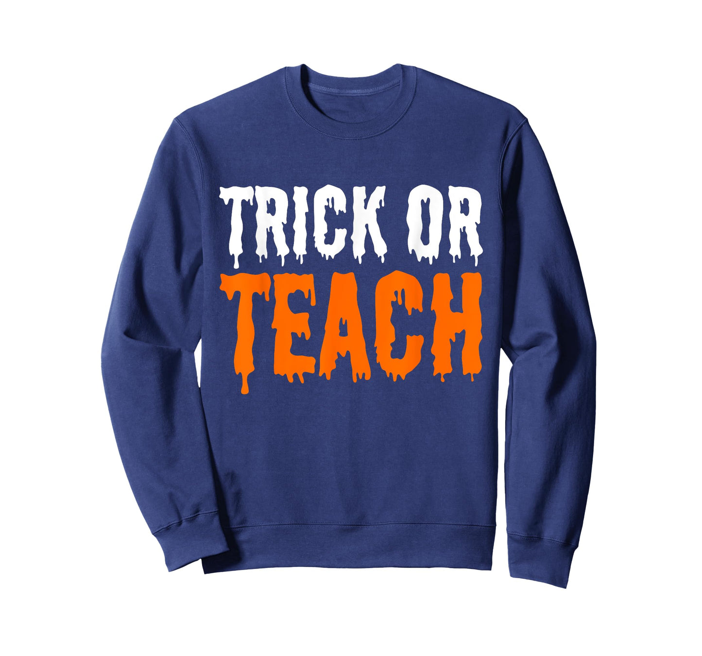 Trick Or Teach Groovy Teacher Halloween Retro Ghost T-Shirt
