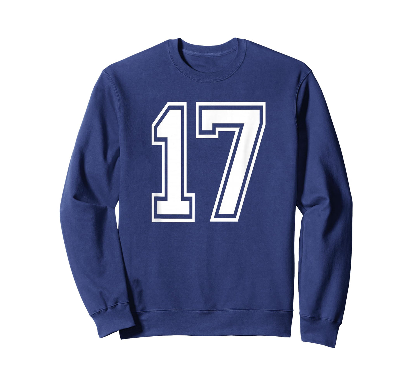 Number 17 Numbered Uniform Sports Jersey Team 17th Birthday T-Shirt