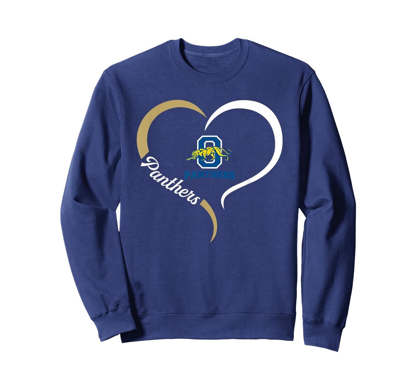 O'Connor Panthers Logo Half Heart Slogan HS T-Shirt