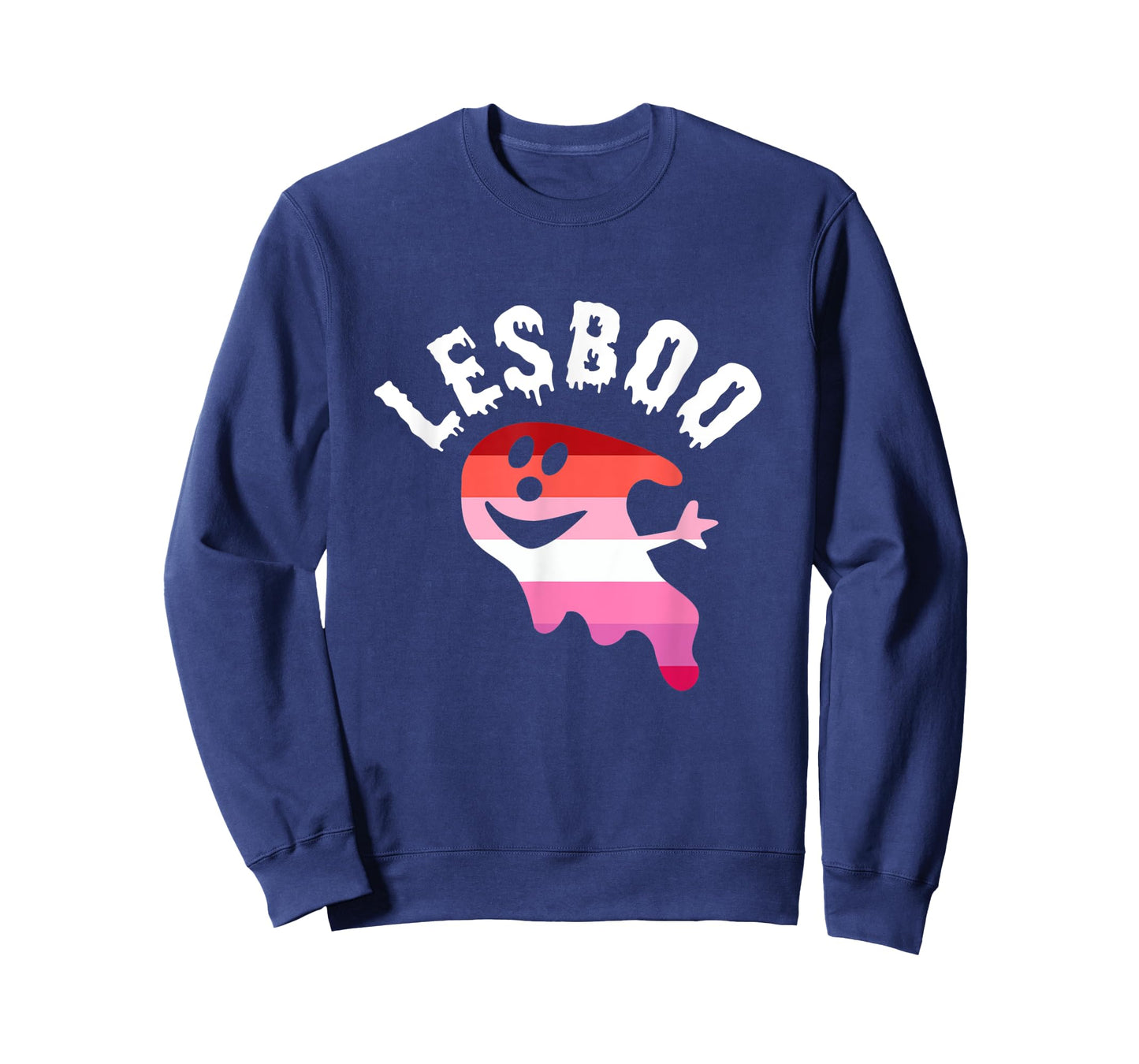 Lesboo Lesbian Ghost Spooky Halloween Funny LGBT Pride T-Shirt