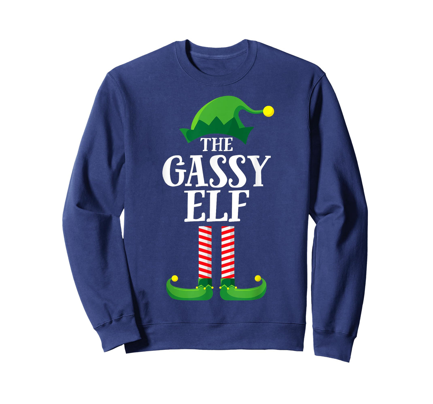 Gassy Elf Matching Family Group Christmas Party Pyjamas T-Shirt