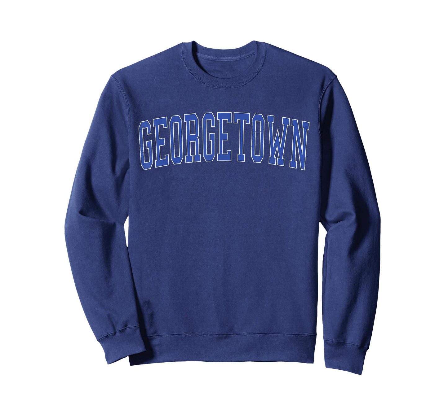 Vintage Georgetown TX Distressed Blue Varsity Style T-Shirt