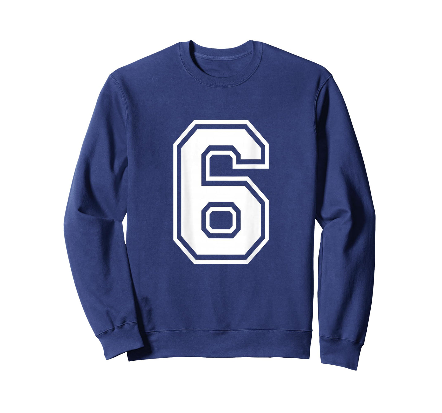 Number 6 Shirt Sports Player Number BACK of Shirt T-Shirt