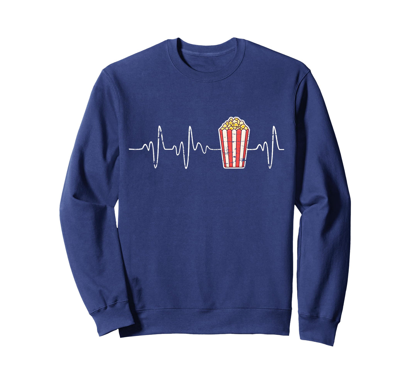 Movie Snack Popcorn Lover Heartbeat Gift Popcorn T-Shirt