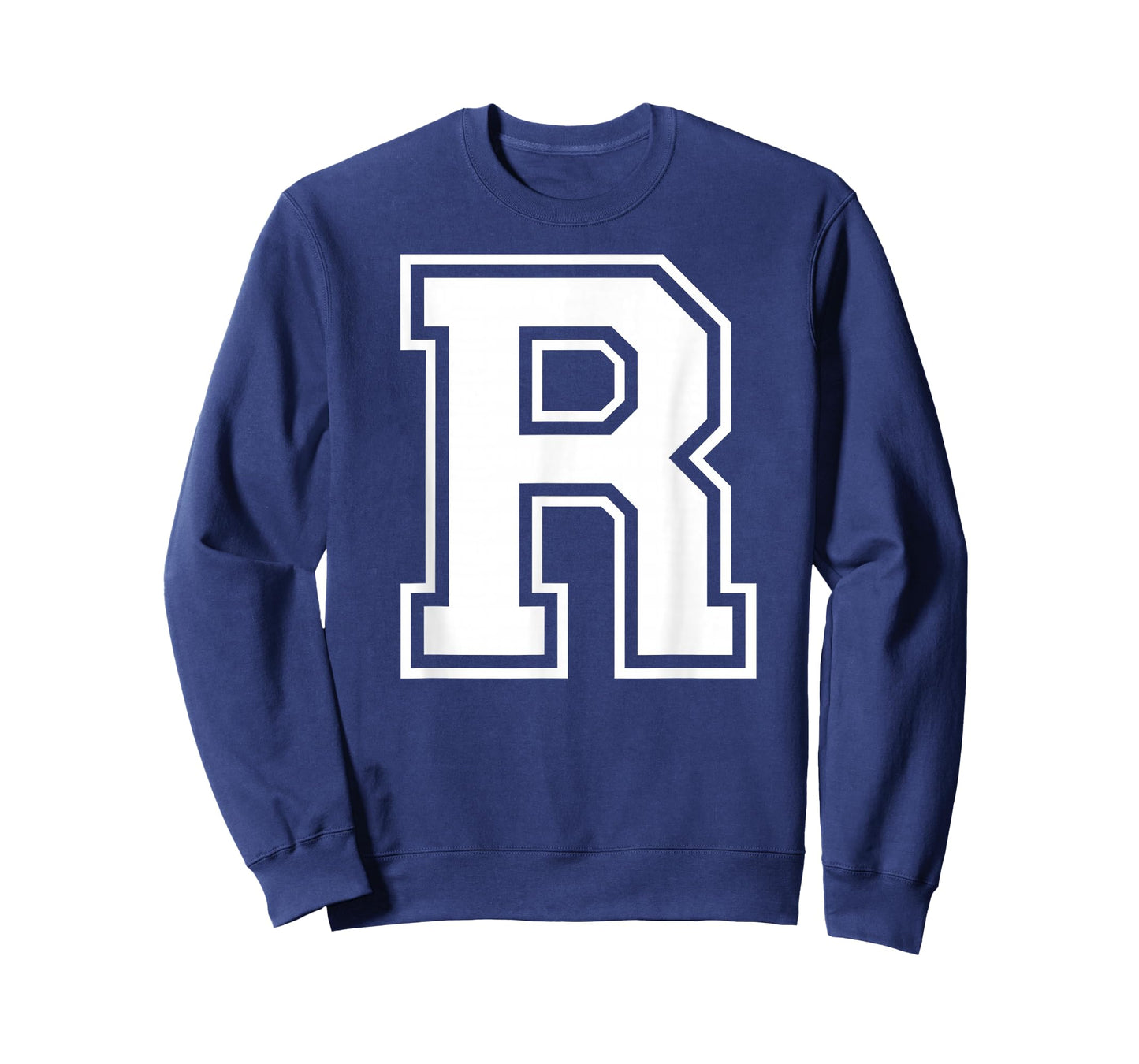 Letter R Capital Alphabet College Varsity Monogram Club T-Shirt