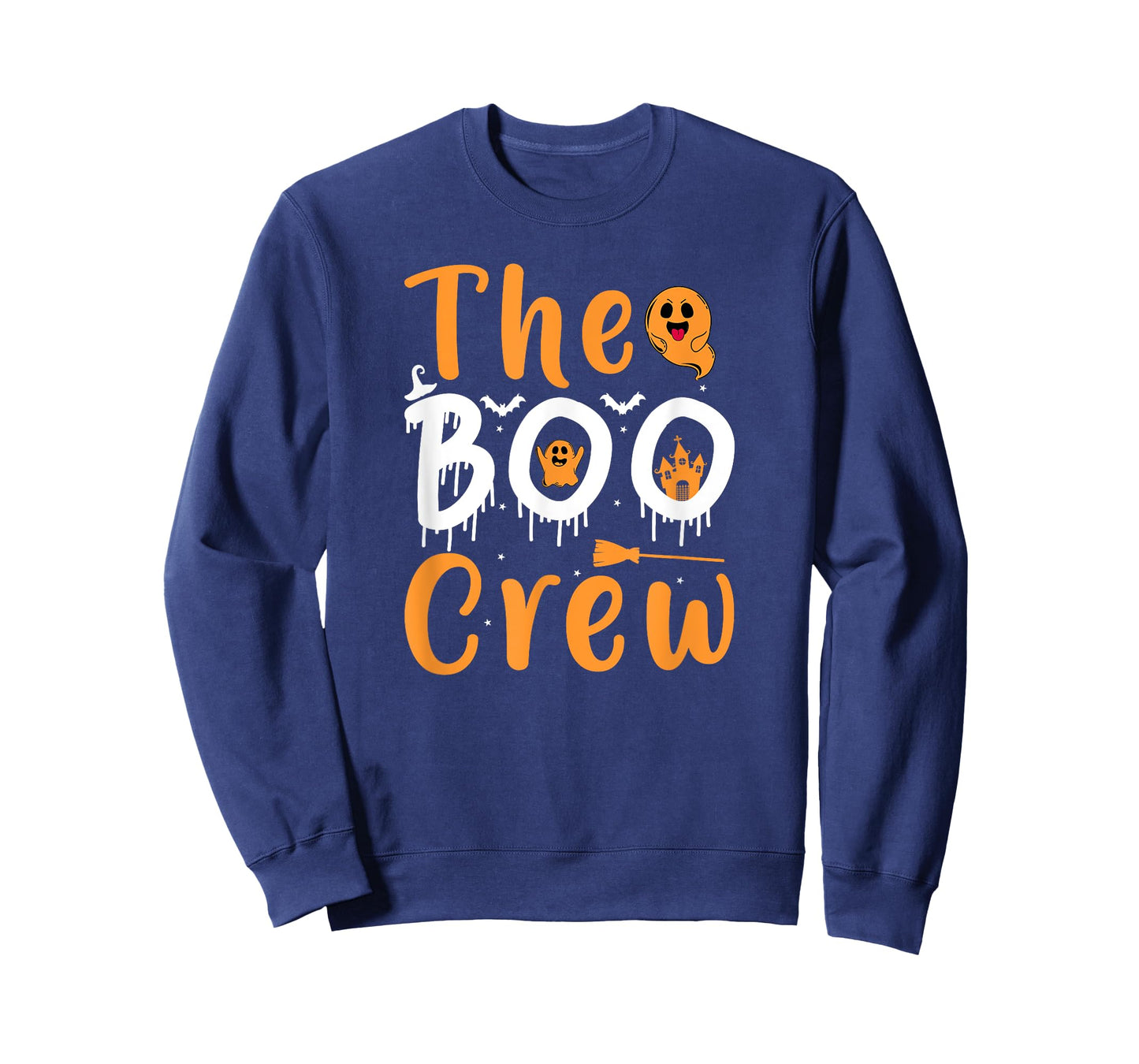 The Boo Crew Halloween Funny Ghost Costume T-Shirt
