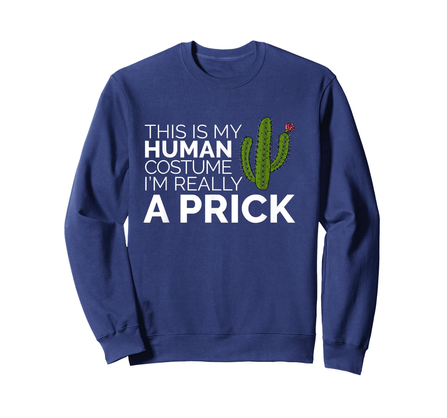 Funny This Is My Human Costume I'm Really A Prick Cactus T-Shirt