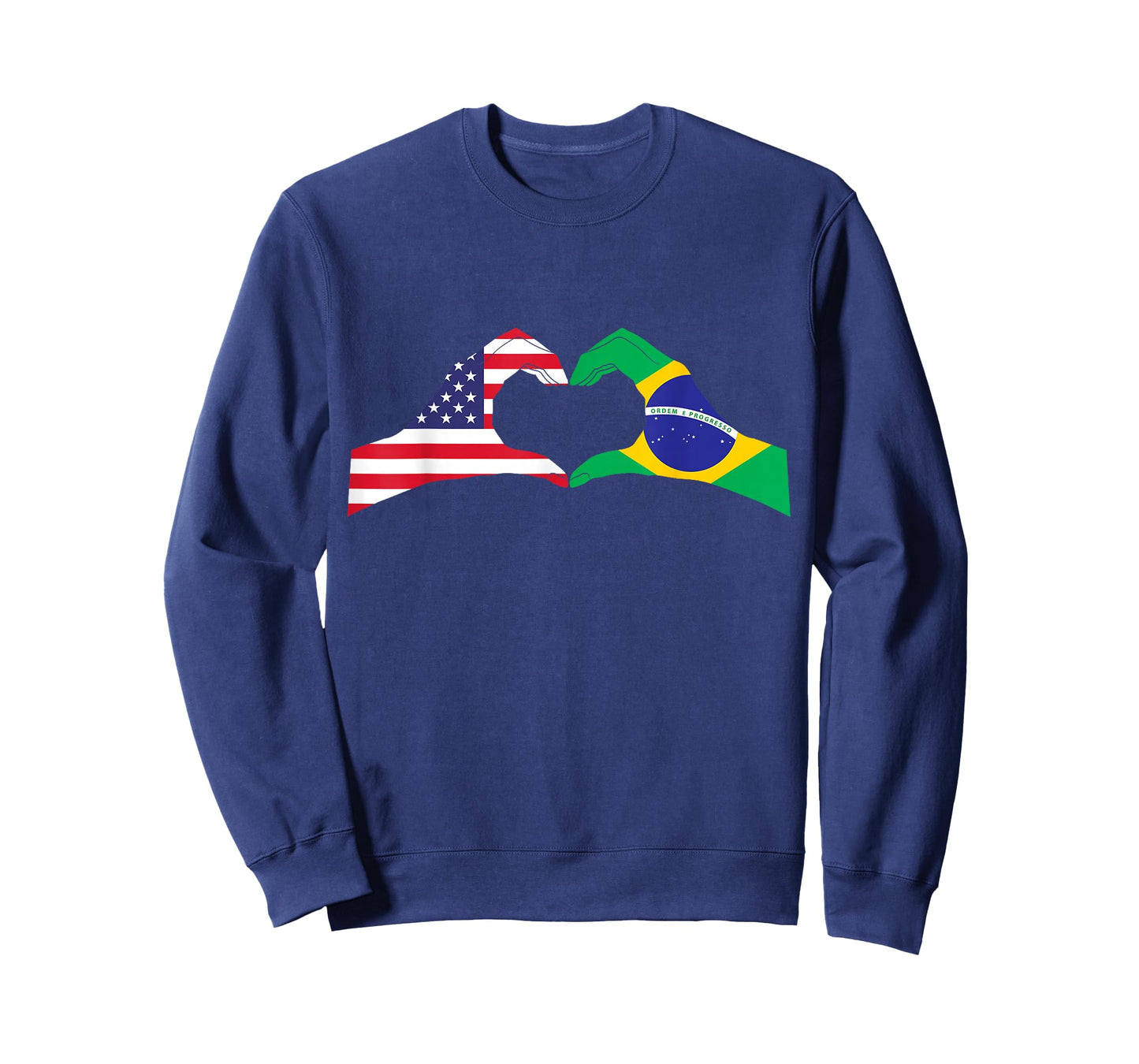 Half Brazilian Half American USA Brazil Culture Patriot Love T-Shirt