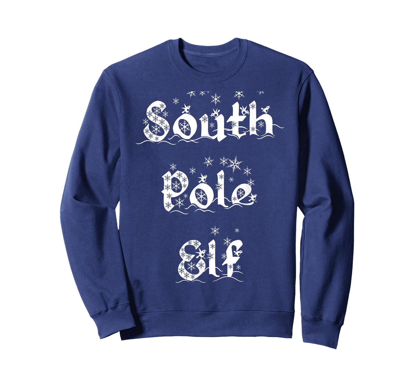 South Pole Elf Funny Novelty Christmas Snowflake Adult Humor T-Shirt