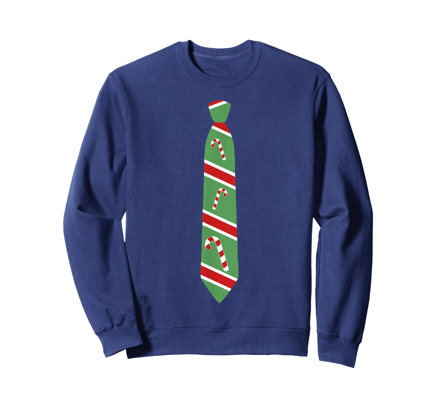 Funny Christmas Candy Cane Tie Holiday T-Shirt T-Shirt