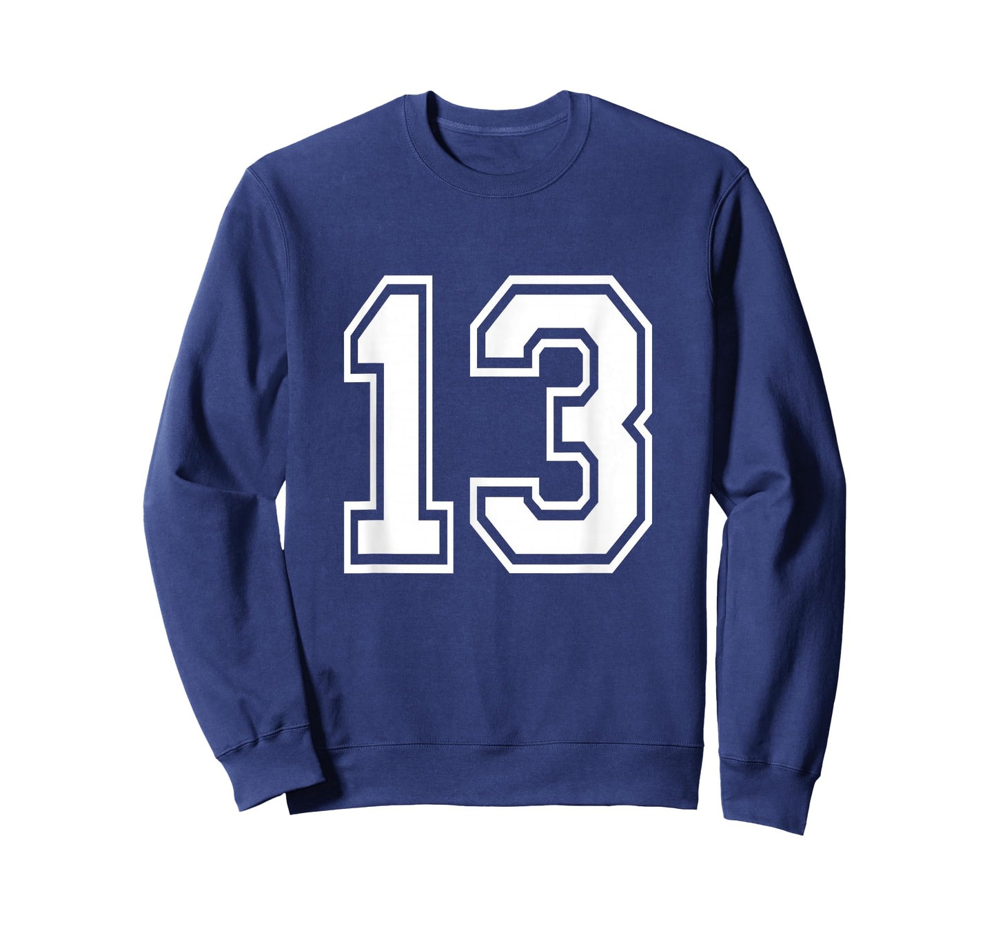 Number 13 Varsity Sports Team Jersey 13th Birthday 13 Years T-Shirt