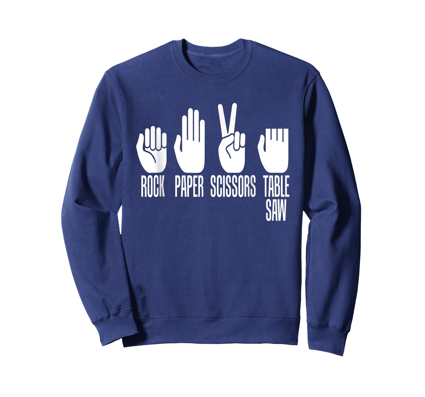Rock Paper Scissors Table Saw Game Master Carpenter Print T-Shirt
