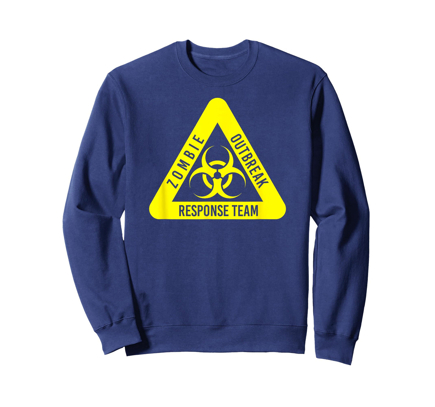 Zombie Outbreak Response Funny Biohazard In Yellow T-Shirt