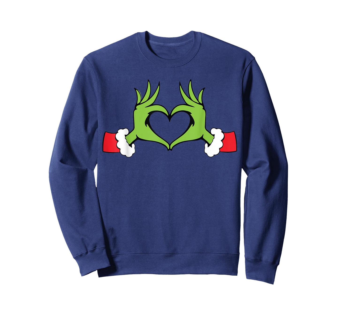 Funny Elf With Cute Heart Hands Style Christmas Costumes T-Shirt
