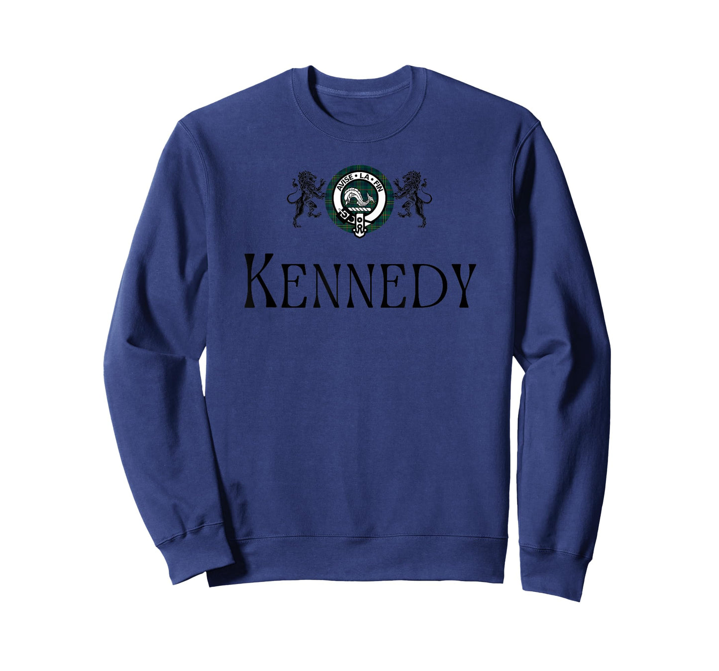 Kennedy Clan Scottish Name Coat Of Arms Tartan T-Shirt