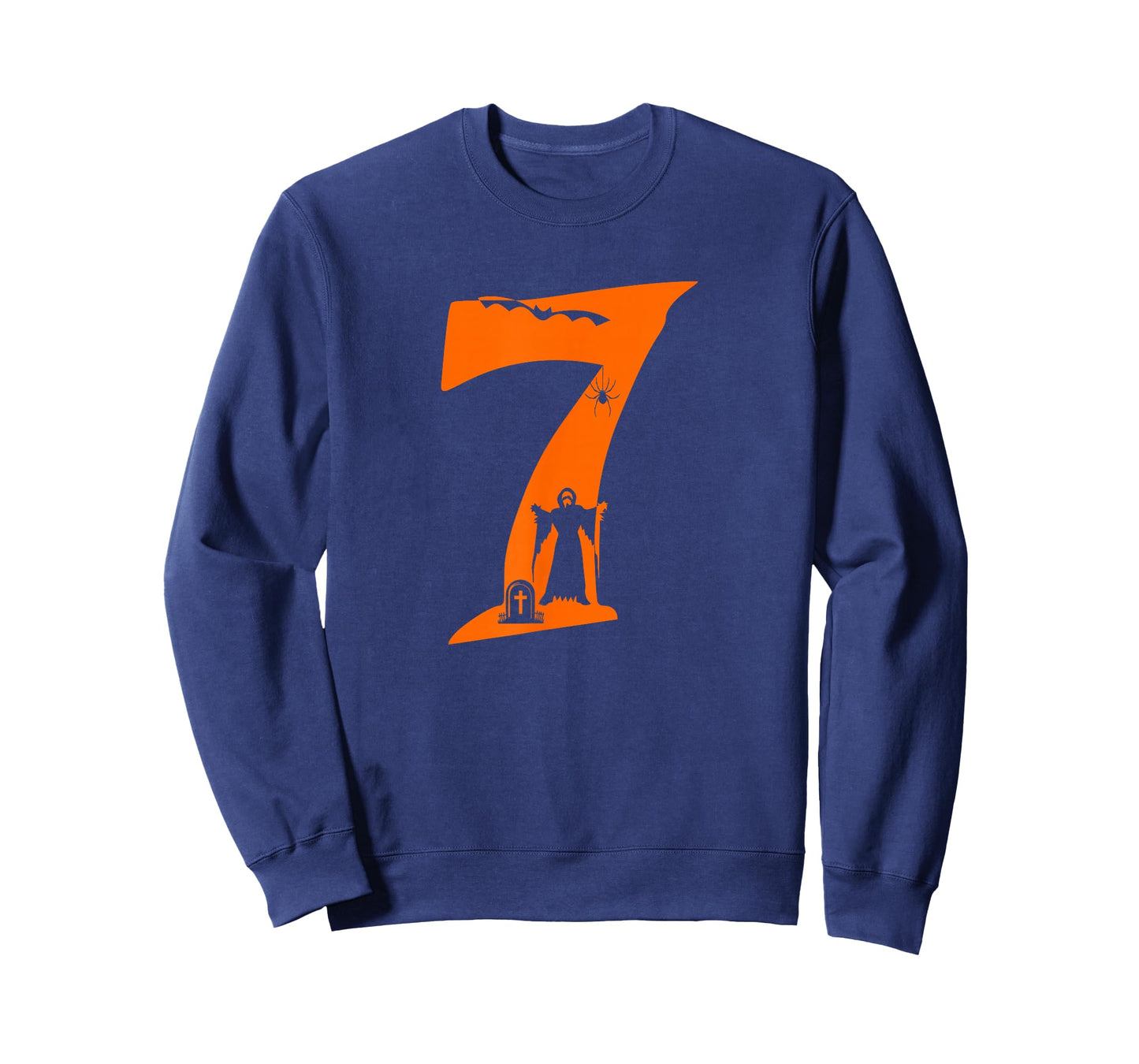 Number 7 Funny Meme Saying 6 7 Six Seven Scary Halloween Boy T-Shirt