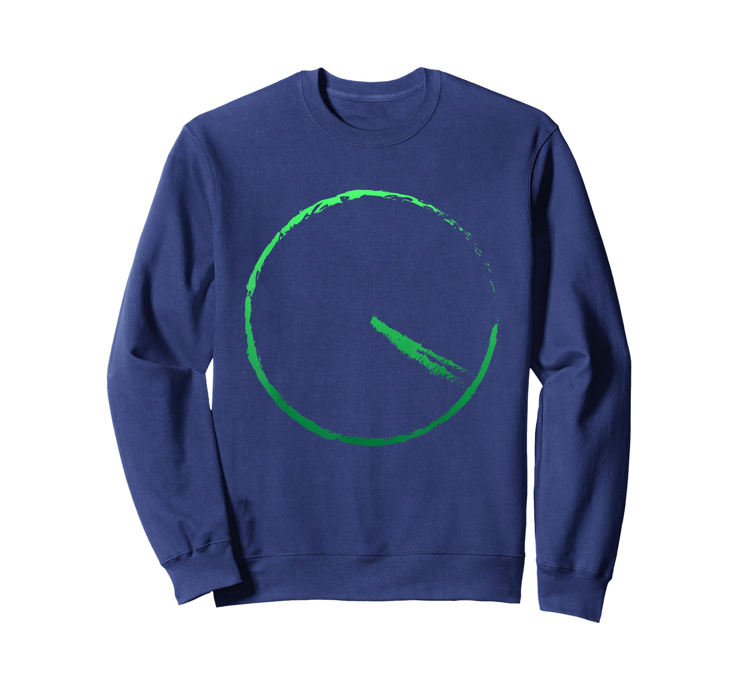 Subtle 420 T-Shirt Minimalistic Green Gradient Clock Print T-Shirt