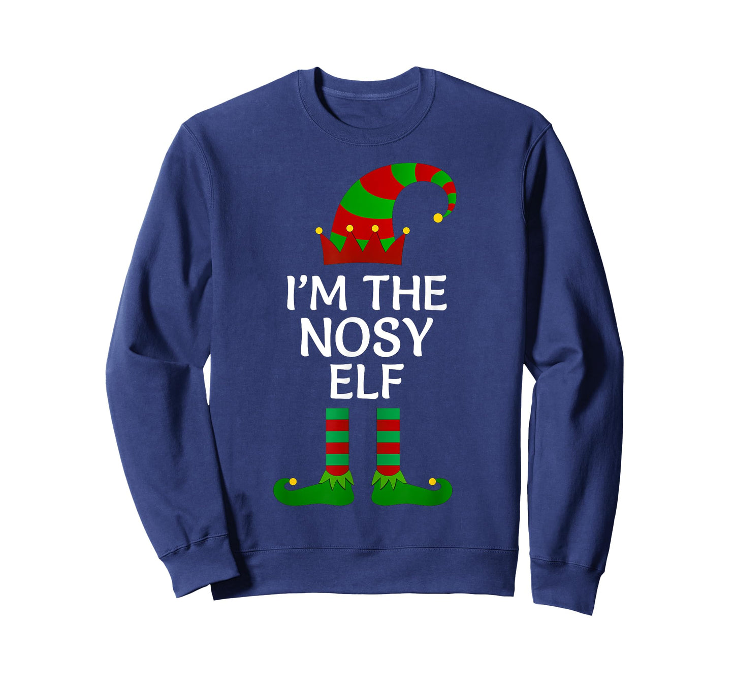 I'm The Nosy Elf Matching Group Family Costume Christmas T-Shirt