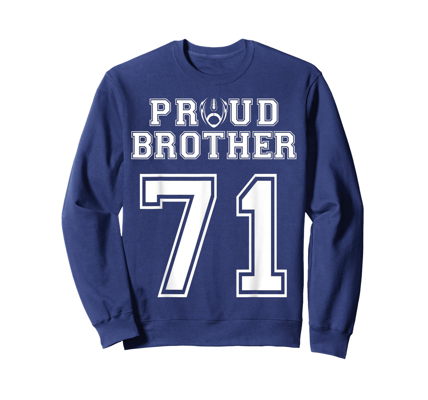 Custom Proud Football Brother Number 71 Personalized For Men T-Shirt