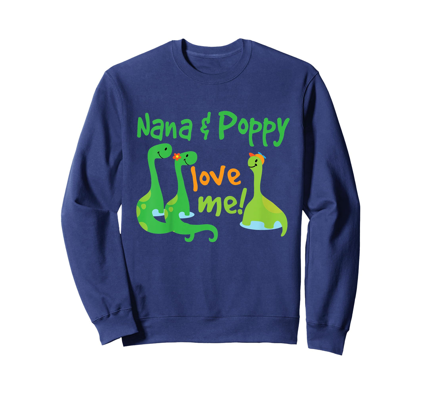 Kids Nana and Poppy Love Me Grandson Dinosaur T-Shirt