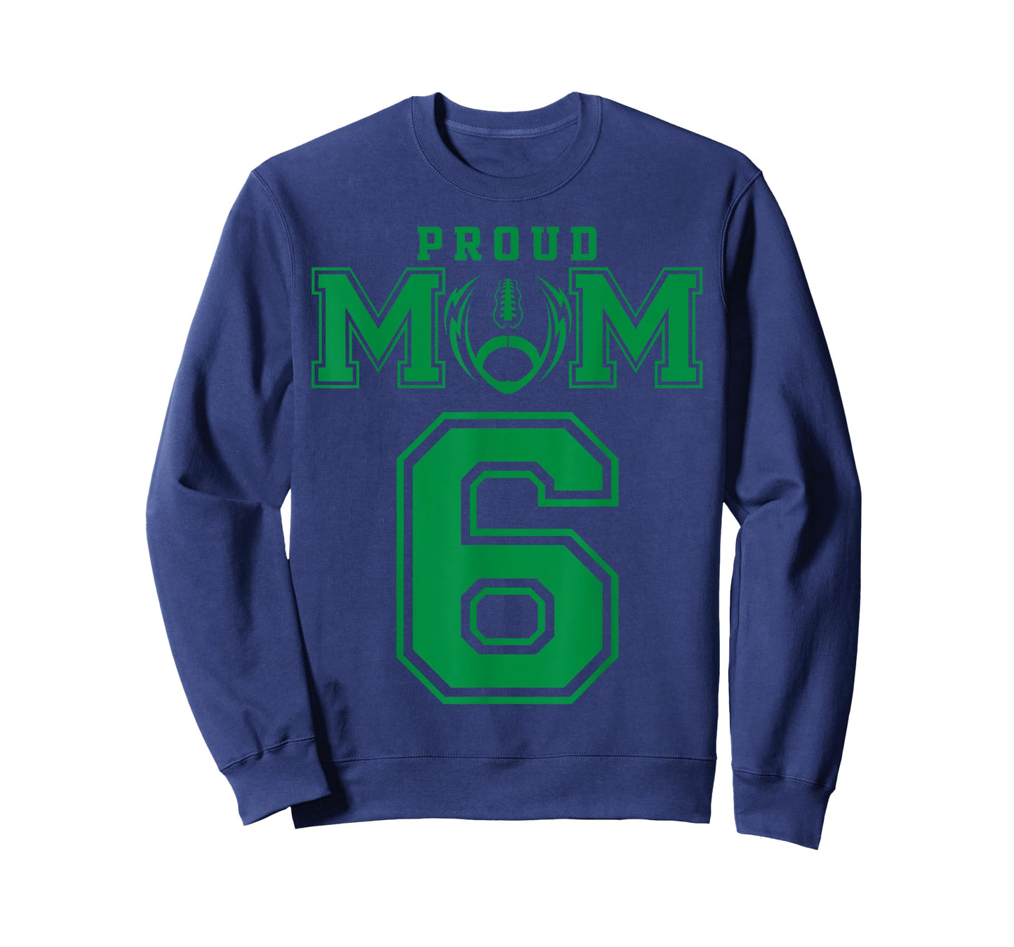 Custom Proud Football Mom Number 6 G Personalized T-Shirt