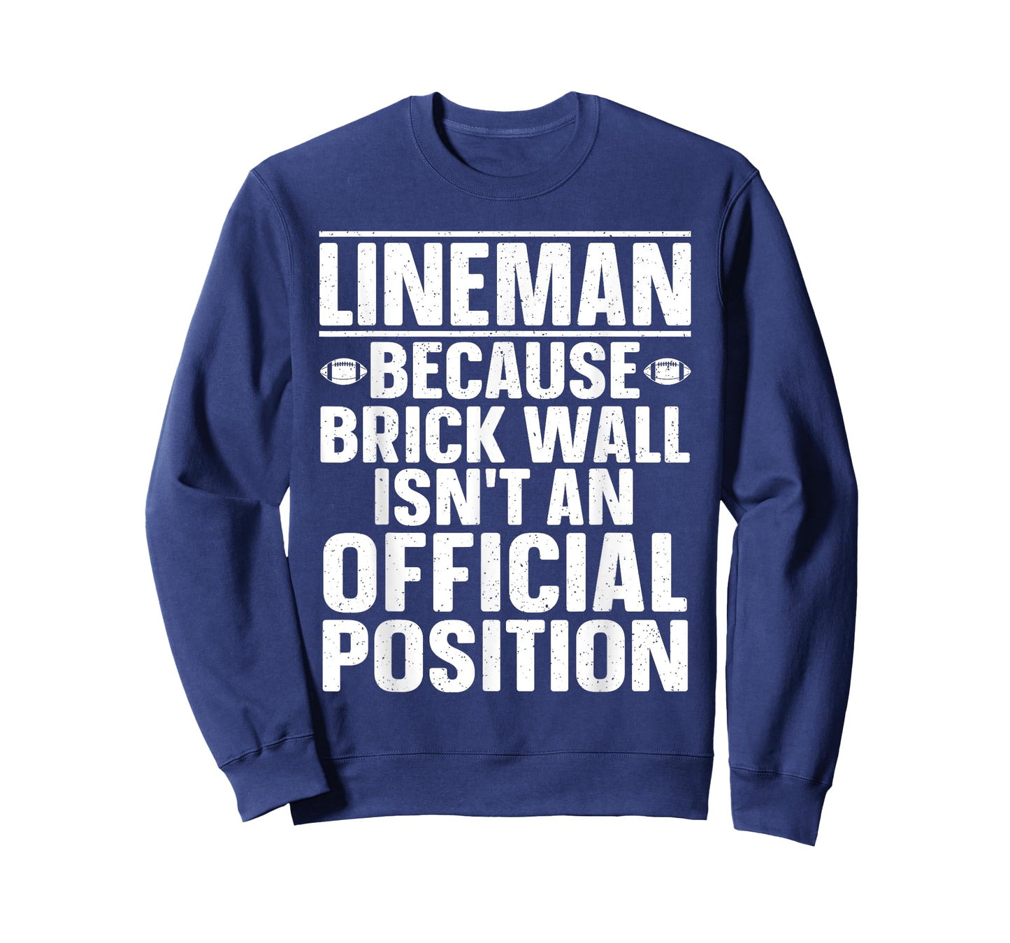 Lineman Football Art For Men Women Football Player Lineman T-Shirt