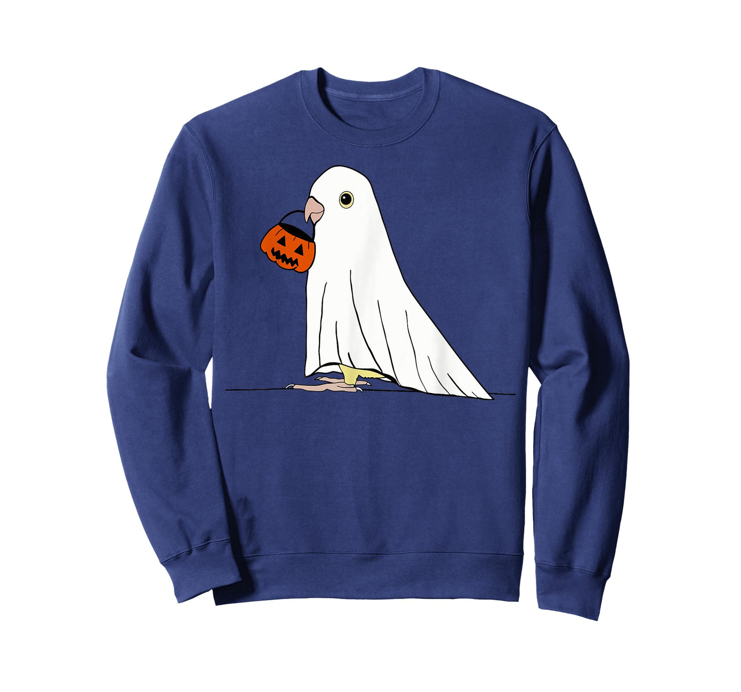 Parrot Ghost Pumpkin Funny Birds Lover Halloween Costume T-Shirt