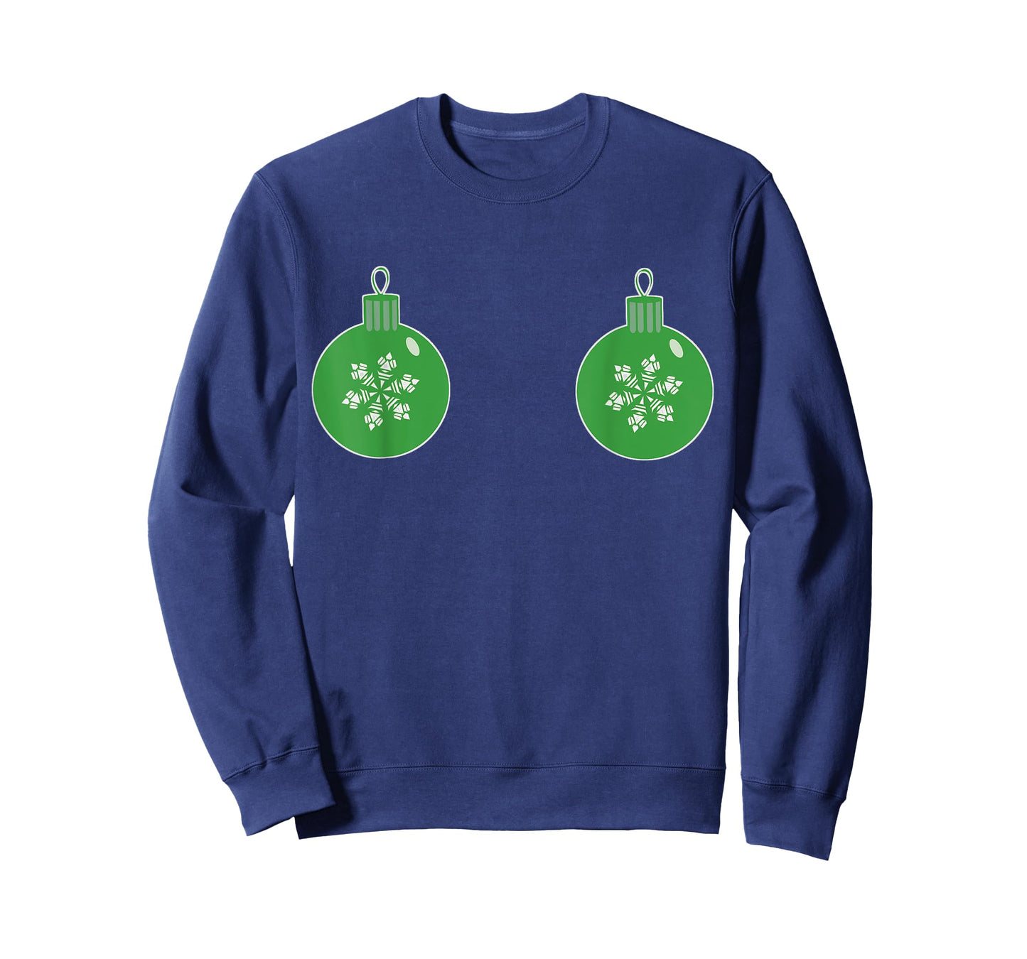 Christmas Ornament Boobs Green| Funny Sexy Holiday Shirt