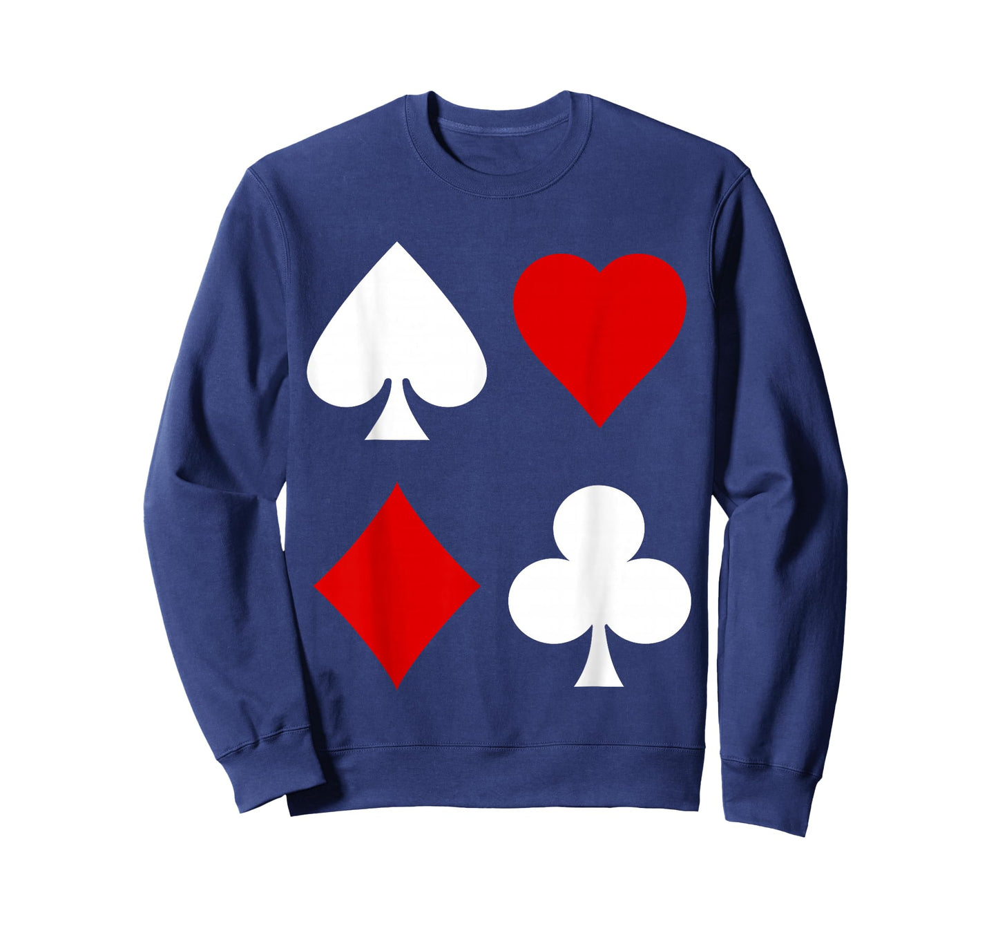 Playing Card Diamonds Spades Clubs Hearts Symbol Poker Rummy T-Shirt