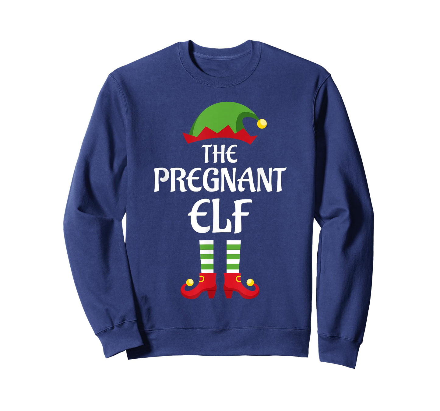Pregnant Elf Family Matching Group Christmas T-Shirt