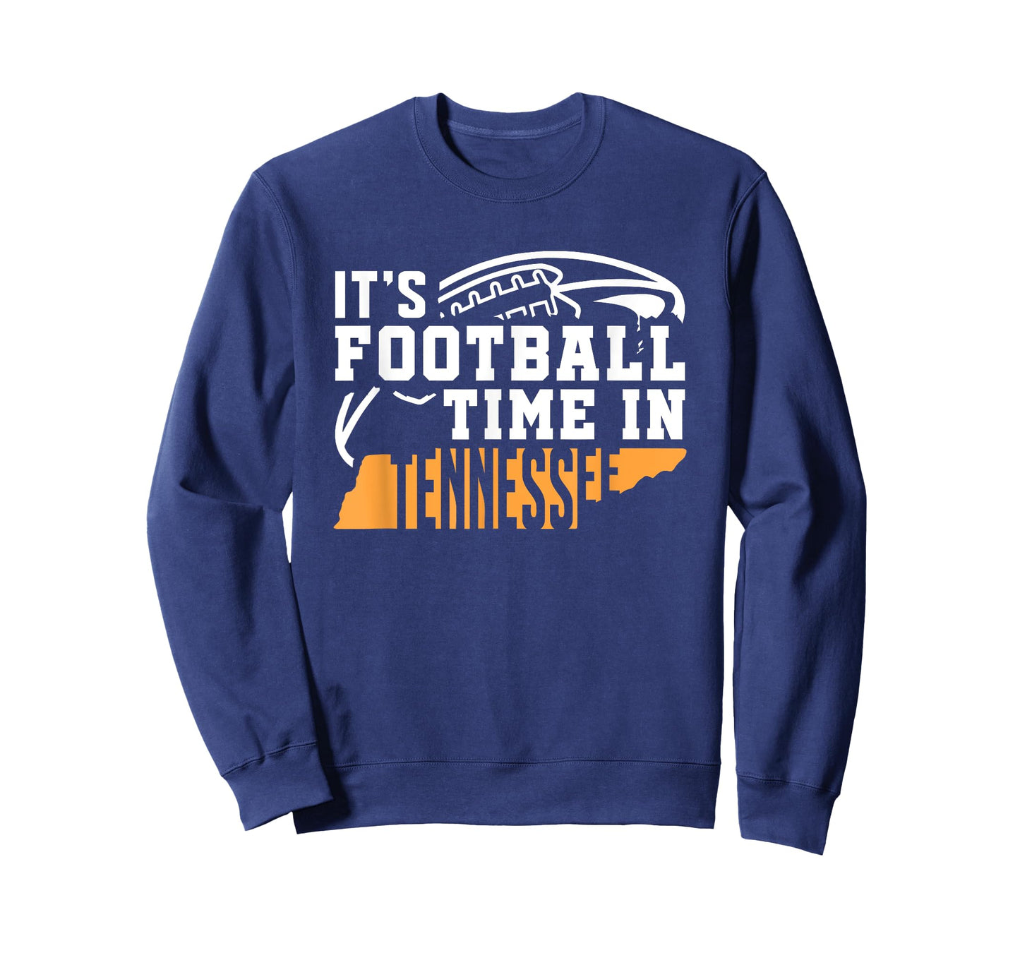 It's Football Time In Tennessee Orange and White T-Shirt