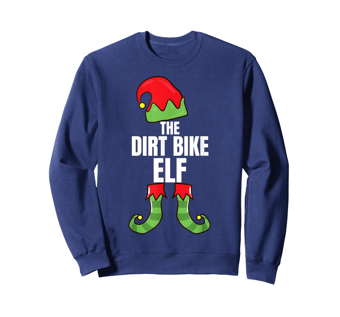 The Dirt Bike Elf Family Funny Christmas Group Pajama Gift T-Shirt
