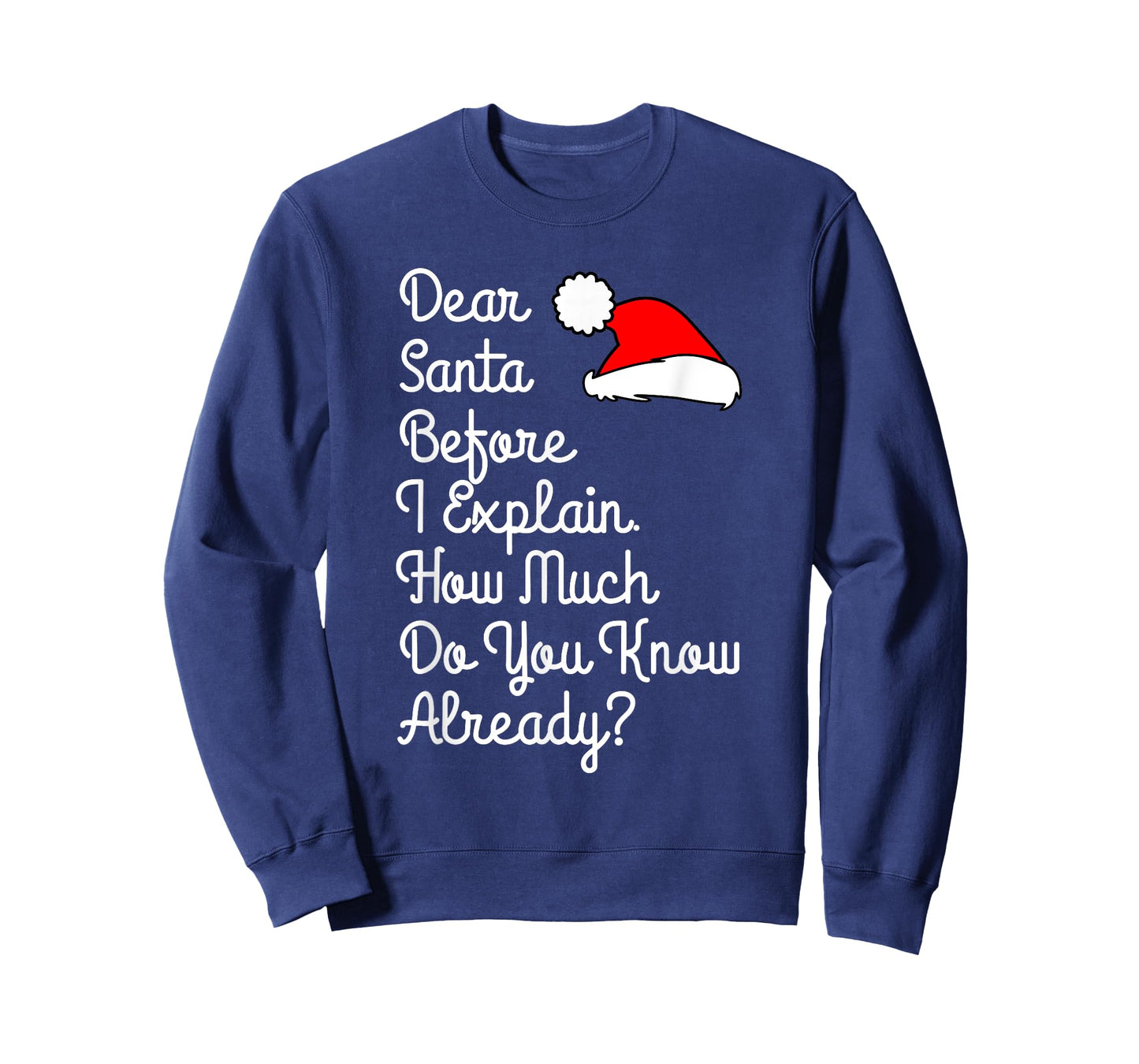 Dear Santa Before I Explain How Much Do You Know Already T-Shirt