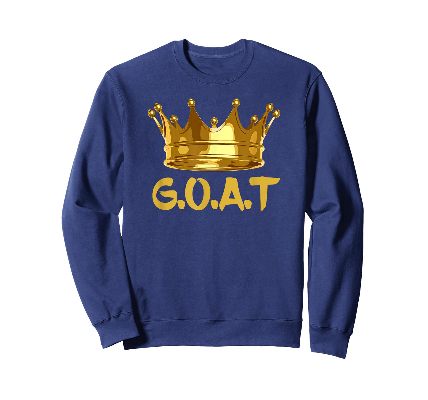 Retro Golden Crown G.O.A.T Gift Men Women T-Shirt