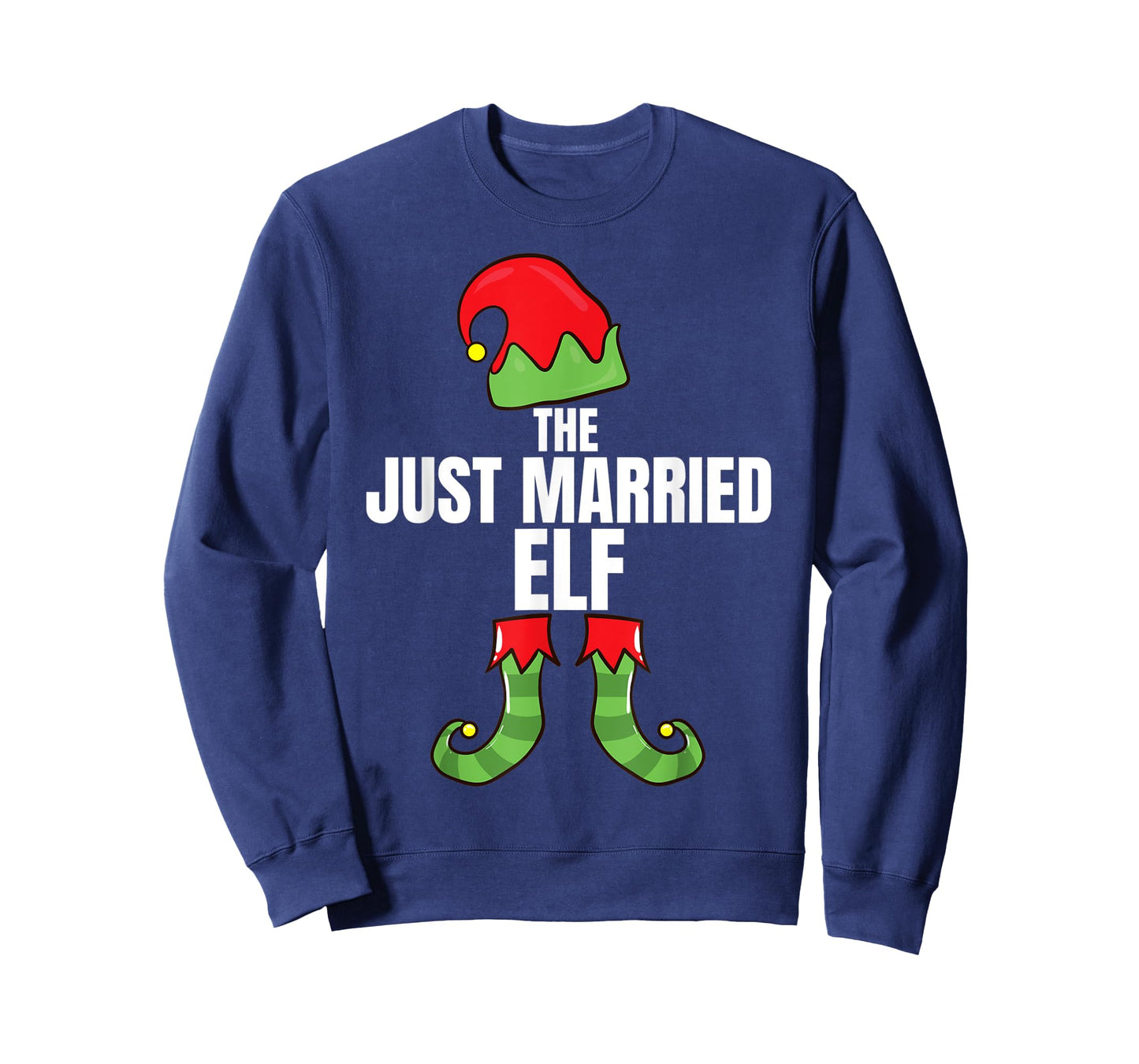 The Just Married Elf Matching Family Christmas Group Pajama T-Shirt