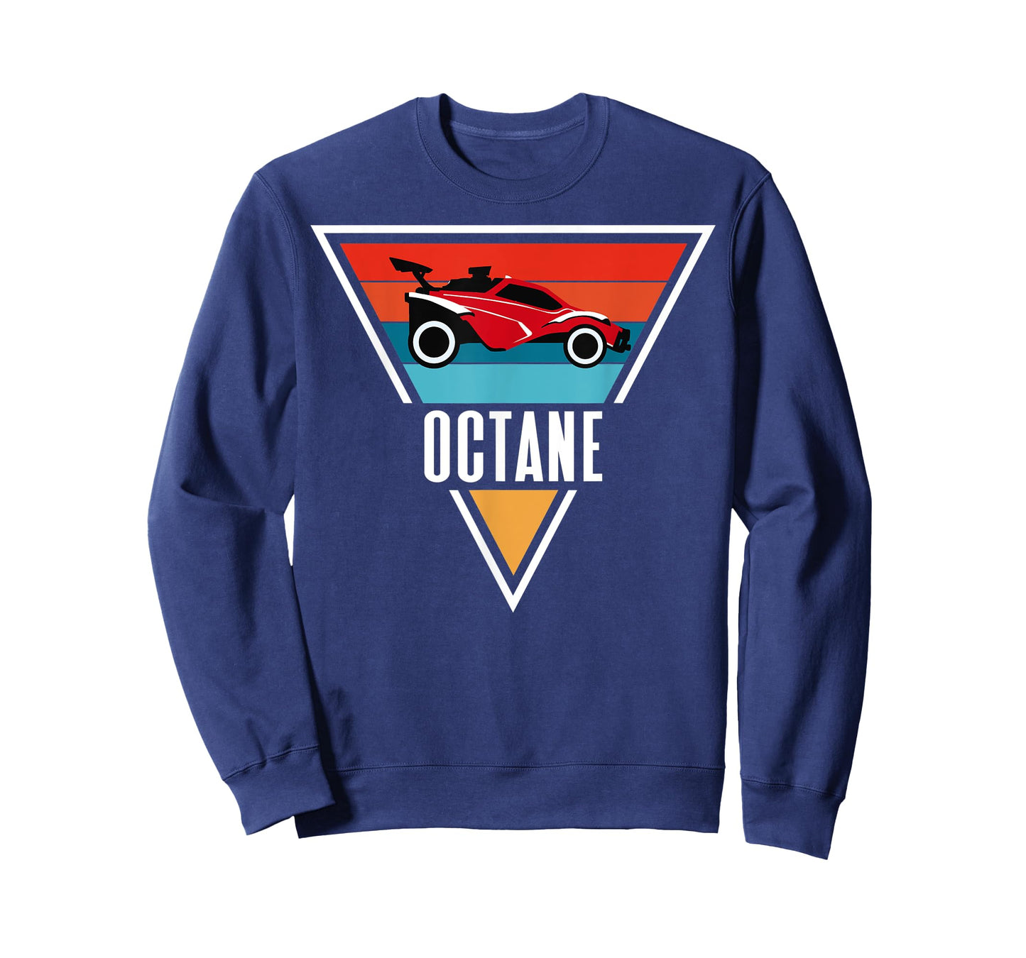 Octane Rocket Soccer Retro Sunset Distressed Graphic Pullove T-Shirt