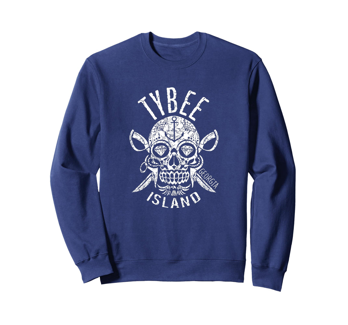 Tybee Island Florida Halloween Sugar Skull, Souvenir T-Shirt