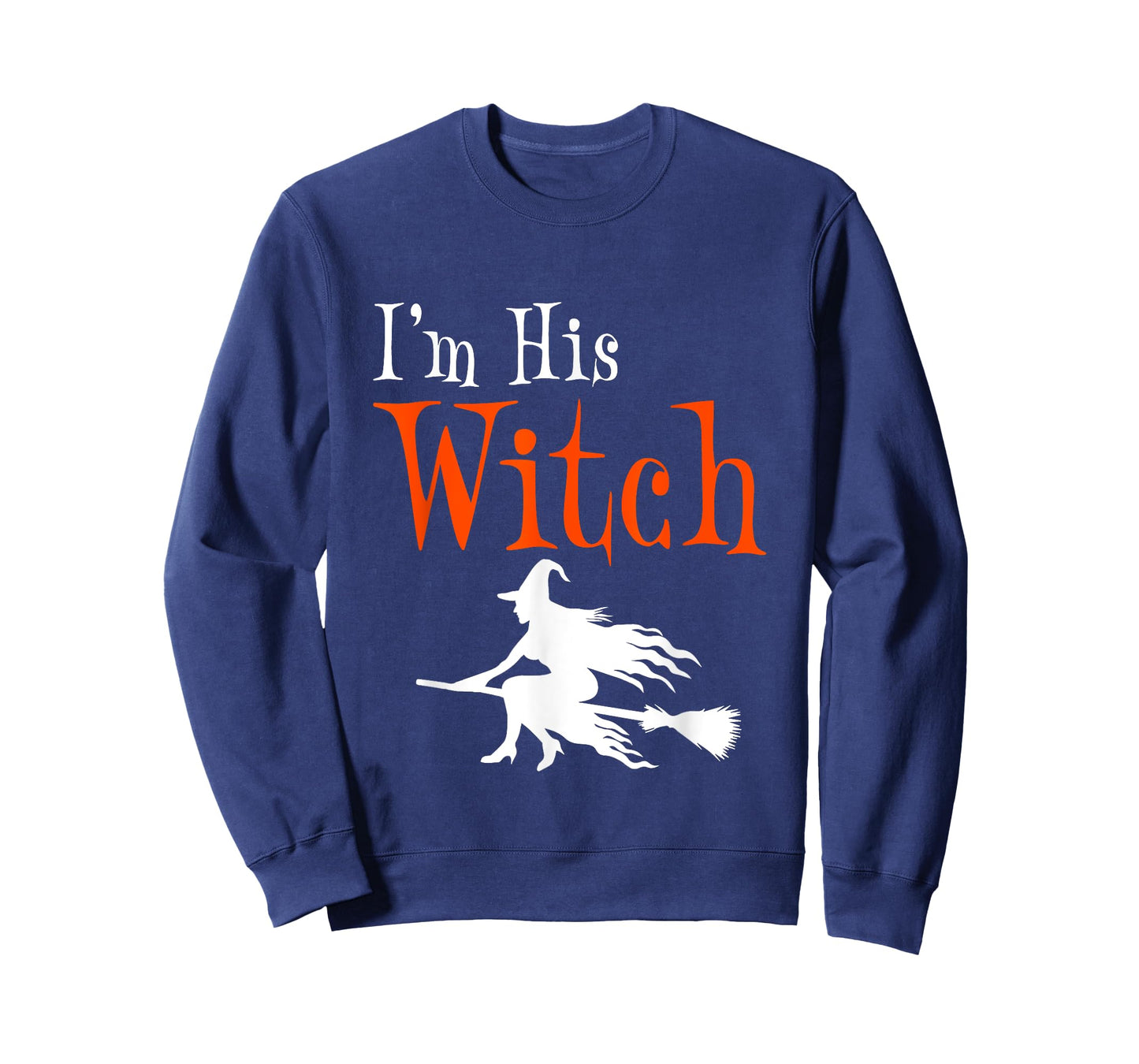 I'm His Witch Funny Matching Couple Halloween Costume T-Shirt