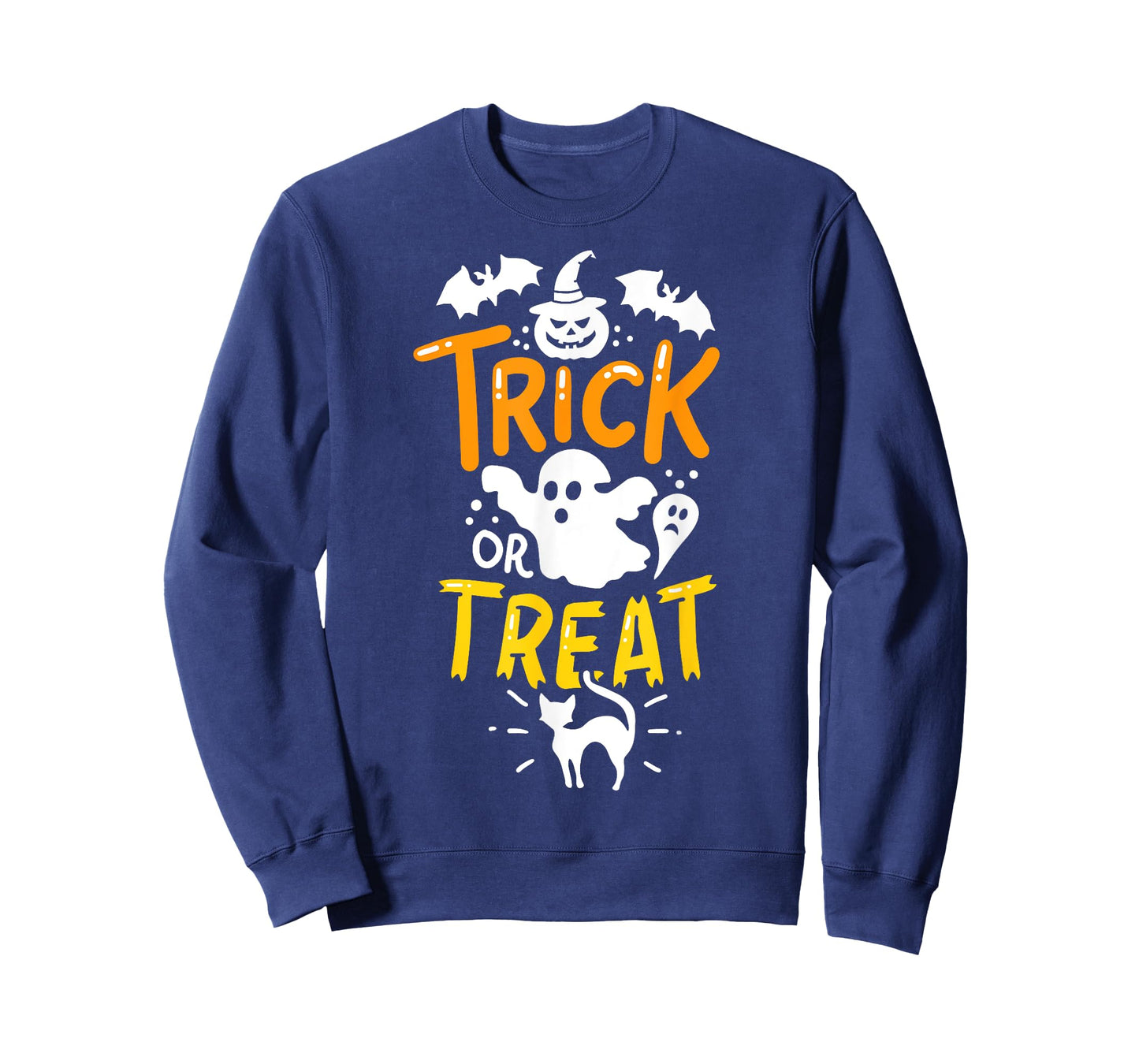 Happy Halloween Shirt Trick Or Treat Party Tshirt Ghost Bat T-Shirt
