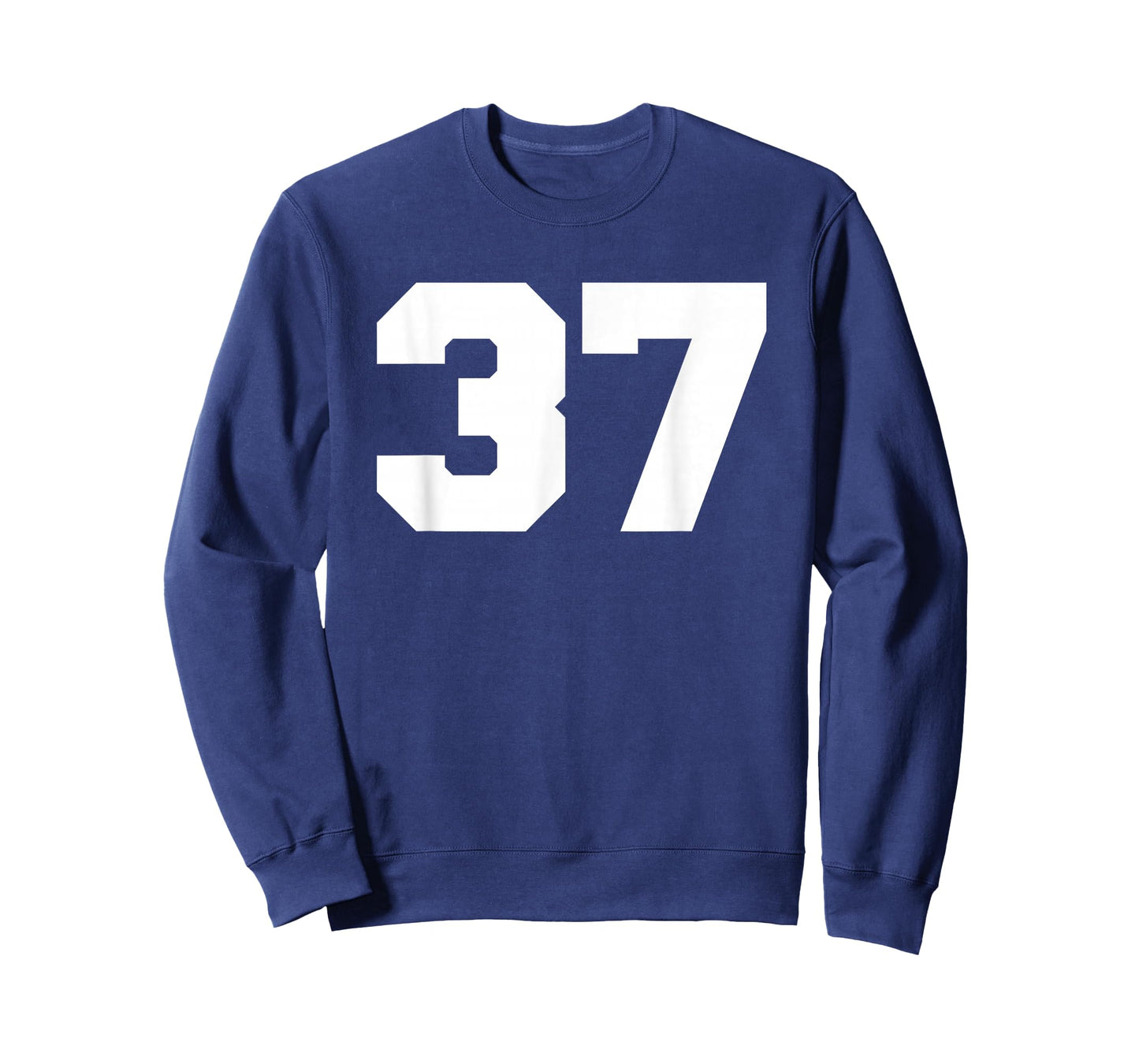 Number 37 Sports Jersey Player #37 Fan FRONT Print Varsity T-Shirt