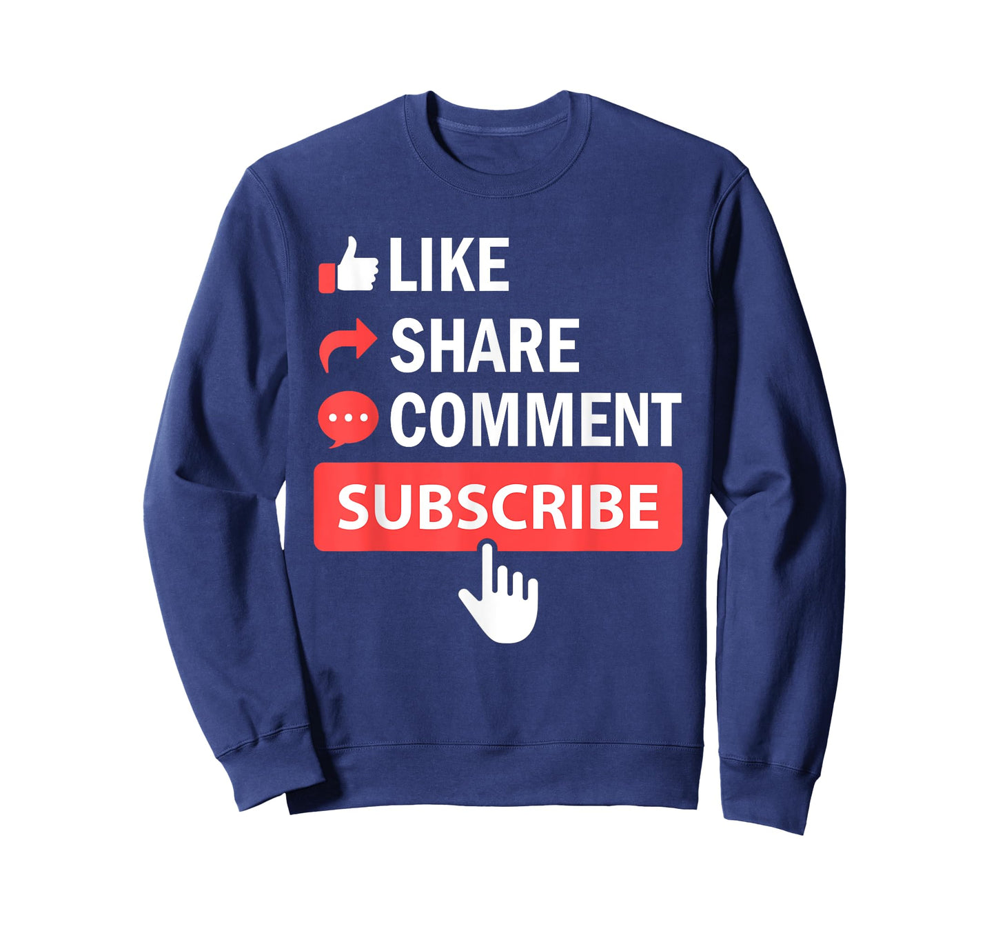 Like Share Subscribe Comment Video Livestream Blogging T-Shirt