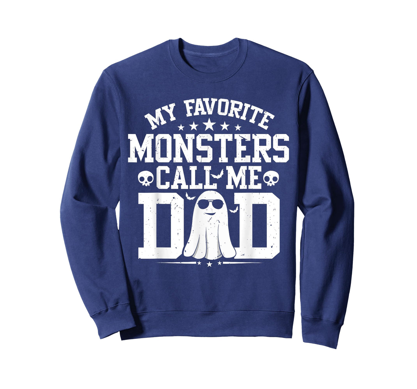 My Favorite Monsters Call Me Dad Funny Daddy Halloween Ghost T-Shirt