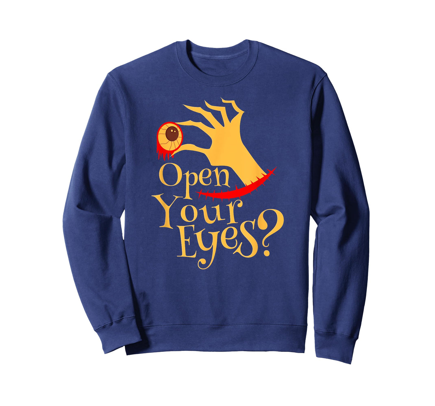 Halloween Open Your Eyes Scary Eyeball Costume T-Shirt