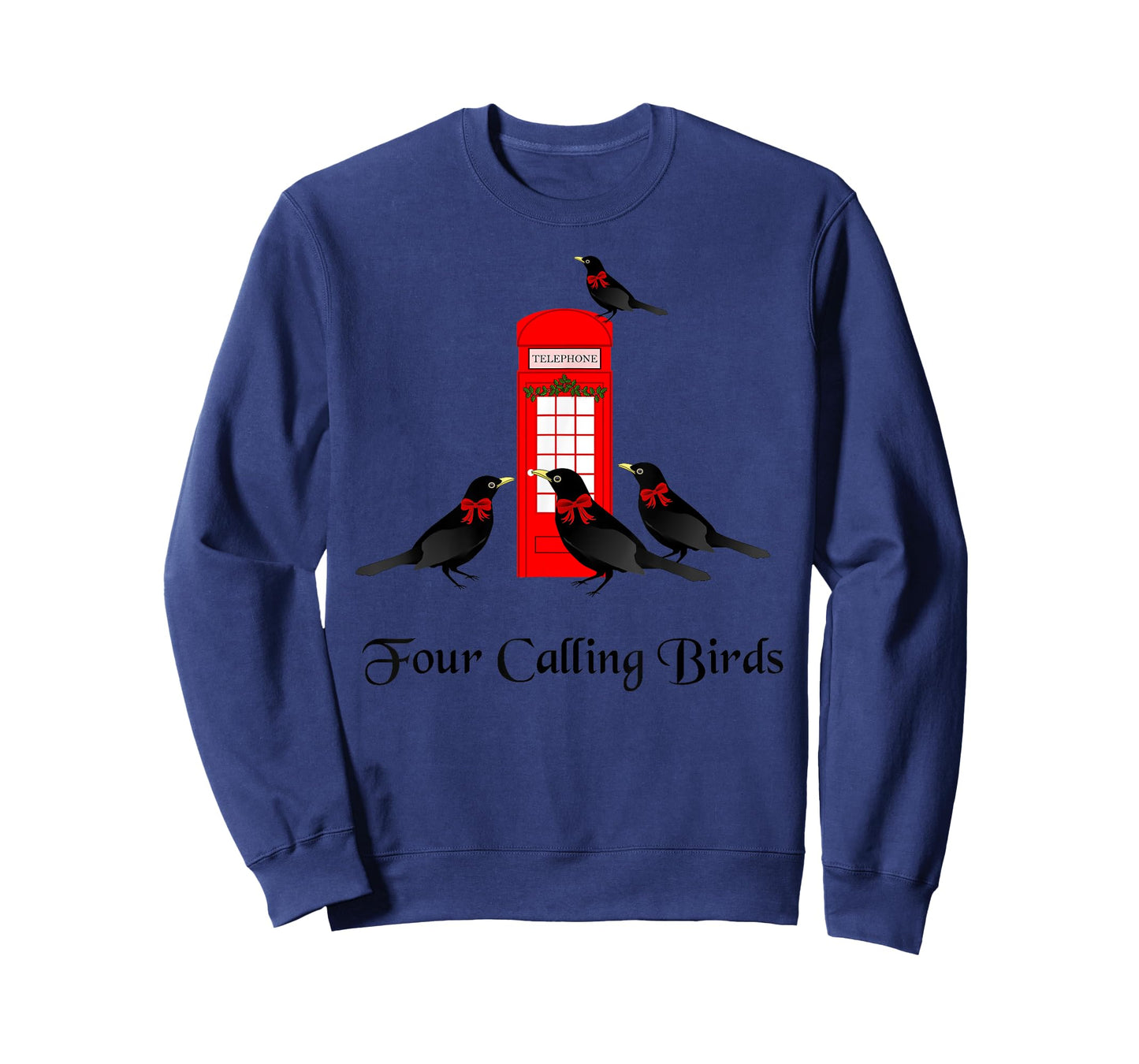 Funny Four Calling Birds Twelve Days of Christmas T-Shirt