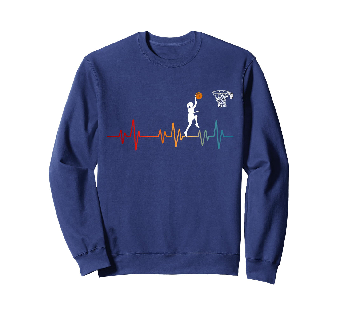 Basketball Heartbeat for Women and Girls T-Shirt