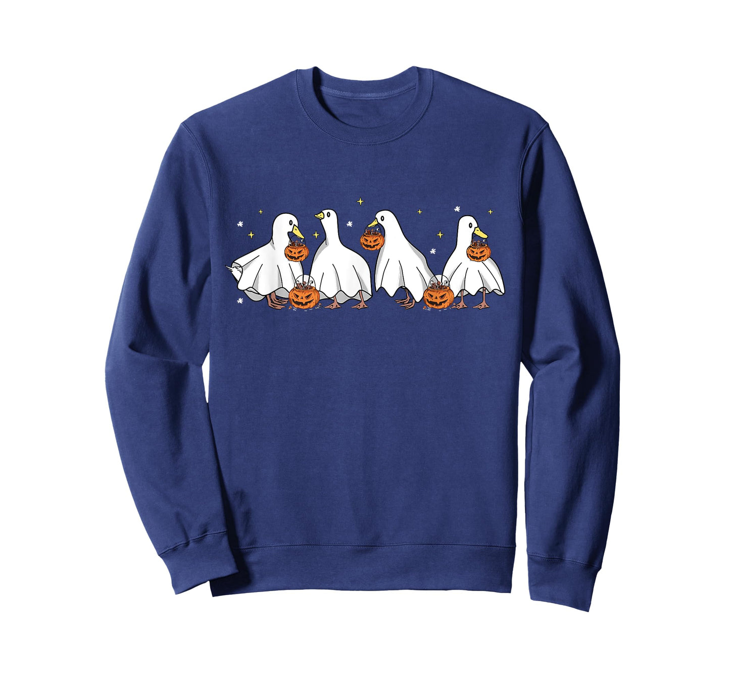 Duck Halloween Cute Ghost Ducks Halloween Farmer Duck Lover T-Shirt