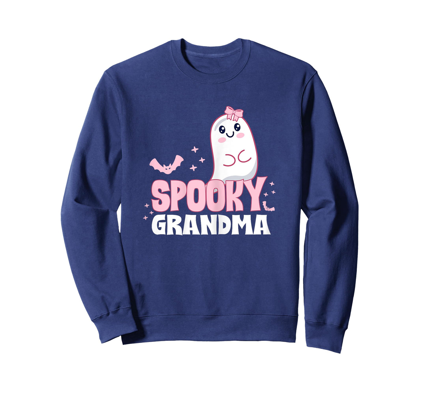 Spooky Grandma Family Cute Pink White Ghost Boo Halloween T-Shirt