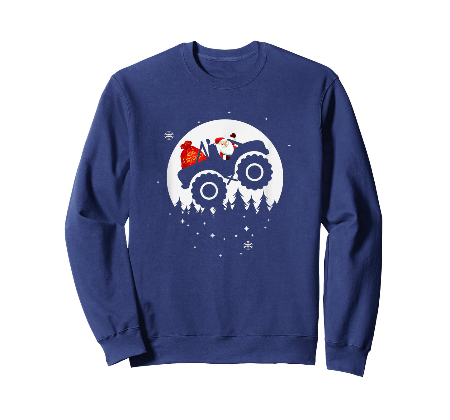 Monster Truck Pajama Christmas T-Shirt